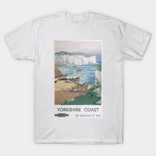 Yorkshire Coast - BR - Vintage Railway Travel Poster - 1948-1965 T-Shirt